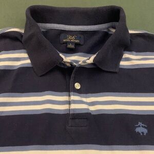 BROOKS BROTHERS LS 346 All Cotton Polo-Styled Jersey